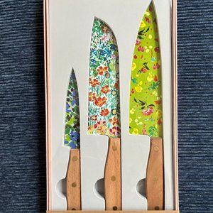Brand New Anthropologie Never a Dull Moment Apoline Knives, Set of 3